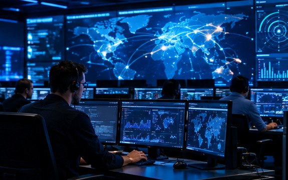 NOC monitoring wall